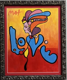 Max Peter (Born 1922) "LOVE" – 1980s Era –Professionally Restored