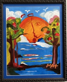 Peter Max (Born 1922) ,Peter Max Painting – 1980s Era –Professionally Restored