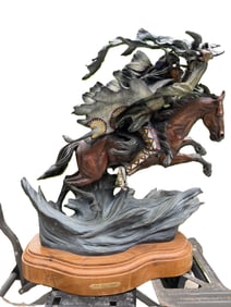 VIC PAYNE "Old Man Winter" Bronze Statue w Coa and Appraisal