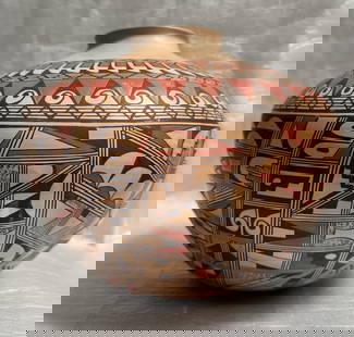 Roberta Youvella Silas " Hopi Native American Pottery: Roberta Youvella Silas , Hopi Native American potter from the Mid West, specifically affiliated with the Navajo tribe. The pottery she creates is handmade in the United States, showcasing the traditio