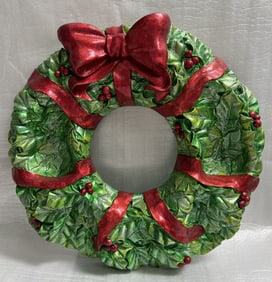 Christopher Radko Seasonal Santa Hanging Ornament Display Wreath