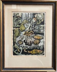 Louise August (American) "Sabbath Candles" A.P. Signed in Pencil