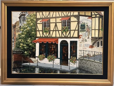 Viktor Shvaiko (B 1965) Hand Embellished Large Stunng Work Hand Signed