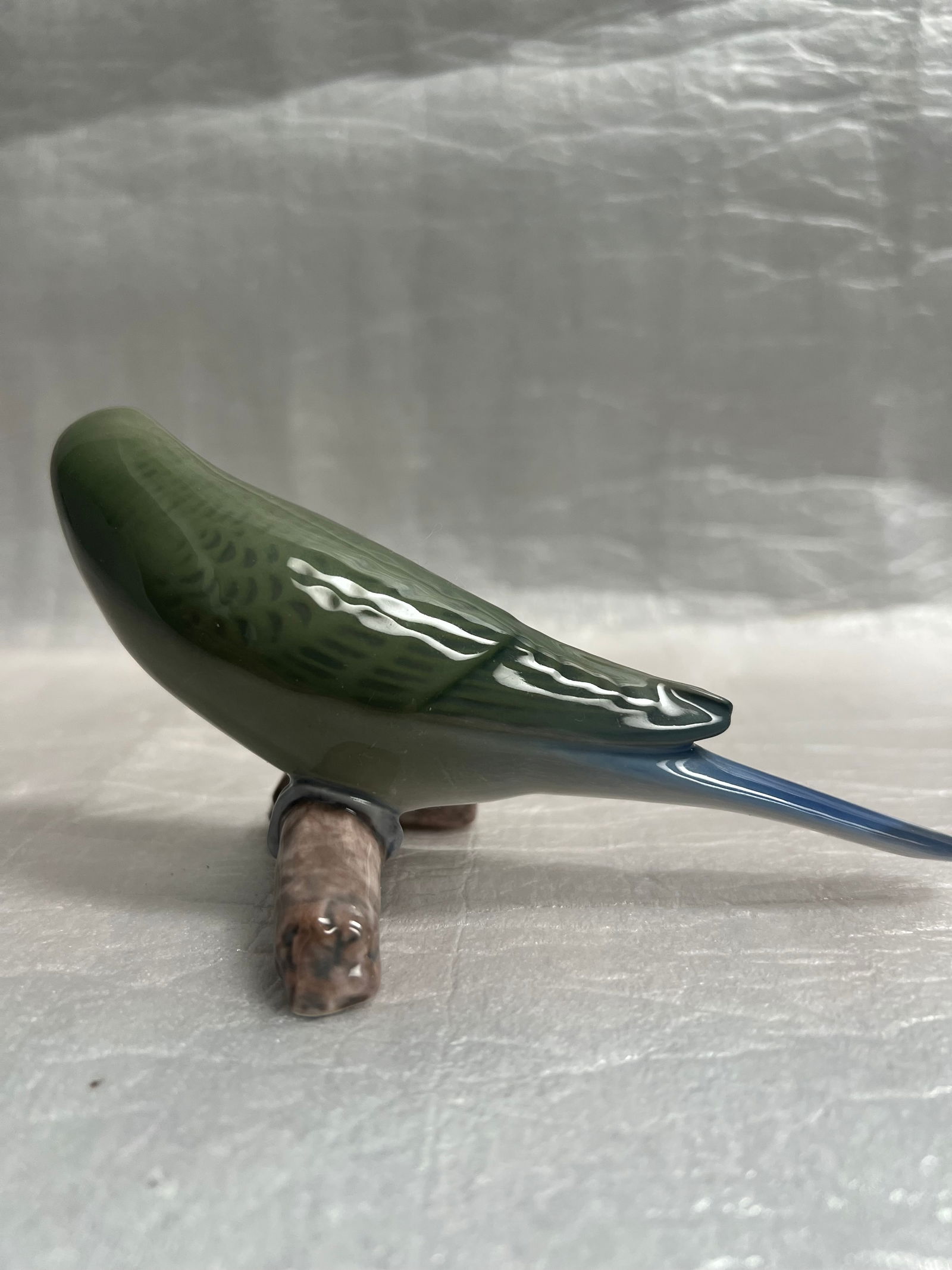 Green Parakeet Bing & Grondahl Porcelain Figurine Modle # 2341 (1 of 4)