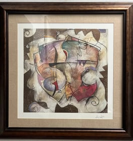 Eric Waugh "SECO" Offset Lithograph Matted and Framed Signed lower Right