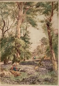 Arthur Keith colored etching