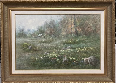 Large Stunning Oil on Canvas Signed by the Artist Lower Rt