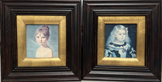 Pair of 2 Smaller Framed Prints 12 x 12 each