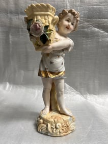 A charming porcelain figurine, possibility from the renowned Meissen Porcelain