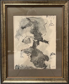 Original Lithograph by Pablo Picasso " Toros y Toreros" Circa 1961 hand numbered