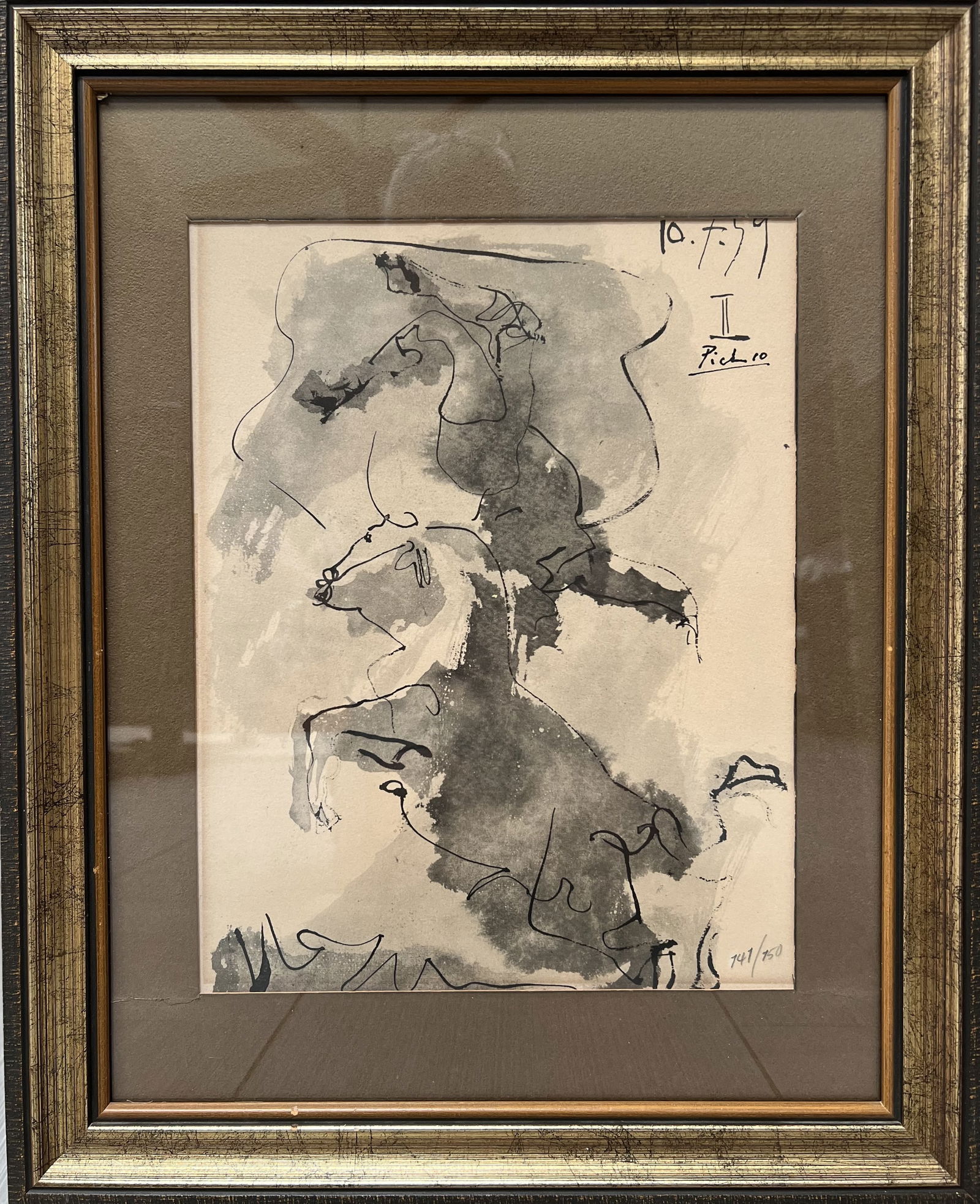 Original Lithograph by Pablo Picasso " Toros y Toreros"  Circa 1961 hand numbered (1 of 3)
