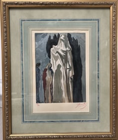 A hand-signed and numbered print of Salvador Dalí's "Inferno: Canto 10"