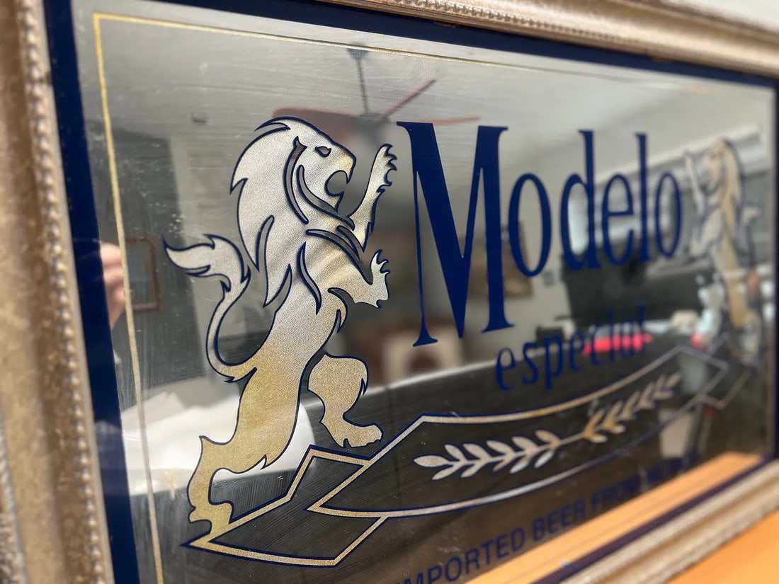 Modelo Beer Framed Mirror  33 x 22 (1 of 2)