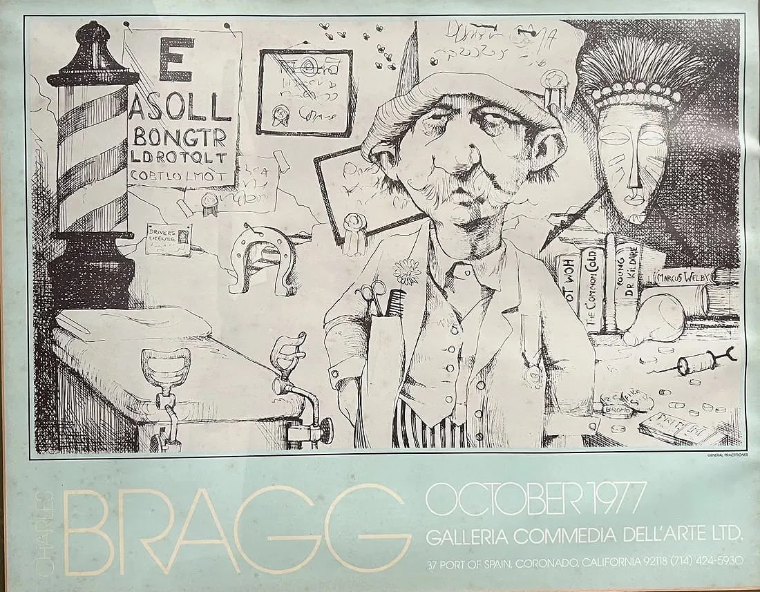 Charles Bragg (1931-2017) "General Practitioner" Framed Matted (1 of 2)