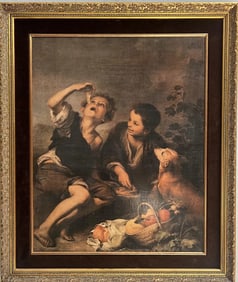 BARTOLOME ESTEBAN MURILLO "CHILDREN EATING PIE" GICEE ON BOARD