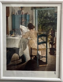 AT BREATFAST BY LAURITZ ANDERSON RING , NATIONAL MUSEUM STOCKHOLM, SIGNED LOWER RIGHT