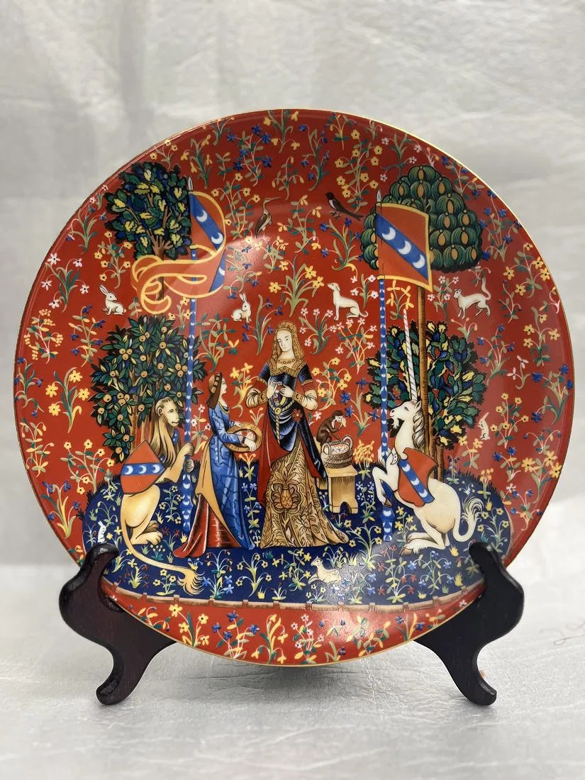 SET OF 3 1970s ROBERT HAVILAND & C. PARLON LIMOGES FRANCE LA DAME A LA LICORNE (1 of 7)