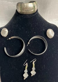 Collection of 3 Sets of Earrings and a Bracelet