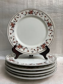 Set of 6 Sheffield Anniversary Porcelain Fine China Dinner Plates 10"