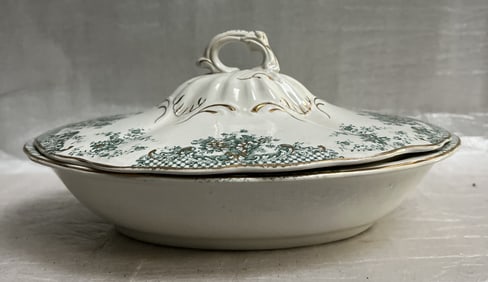Vintage J & E Mayer Covered Serving Dish " Columbia" Circa Mid - Late 19C
