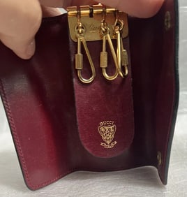 GUCCI LEATHER KEY RING