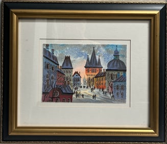 Anatole Krasnyansky (1930 - 2023) Hand Signed Seriolithograph in color on paper