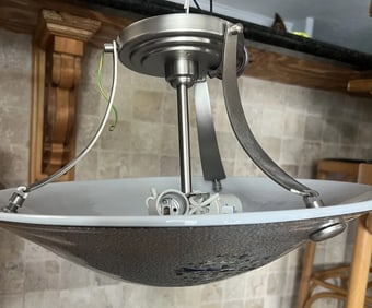 Murano Style Glass Pendent Light