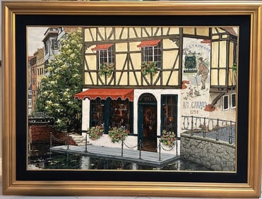 Viktor Shvaiko (B 1965) Hand Embellished Large Stunng Work Hand Signed