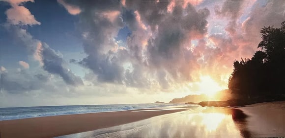 Beach Sunrise in South Florida Canvas Print