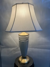 LENOX 32" BUTLERS PANTRY PORCELAIN TABLE LAMP WITH LENOX SHADE