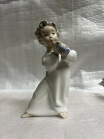 Lladro Angel w Flute Figurine