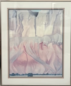 Georgia O'Keeffe "Cliffs Beyond Abiquiu Dry Waterfall"