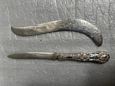 Beautiful antique Tiffany & Co. solid sterling silver letter openers