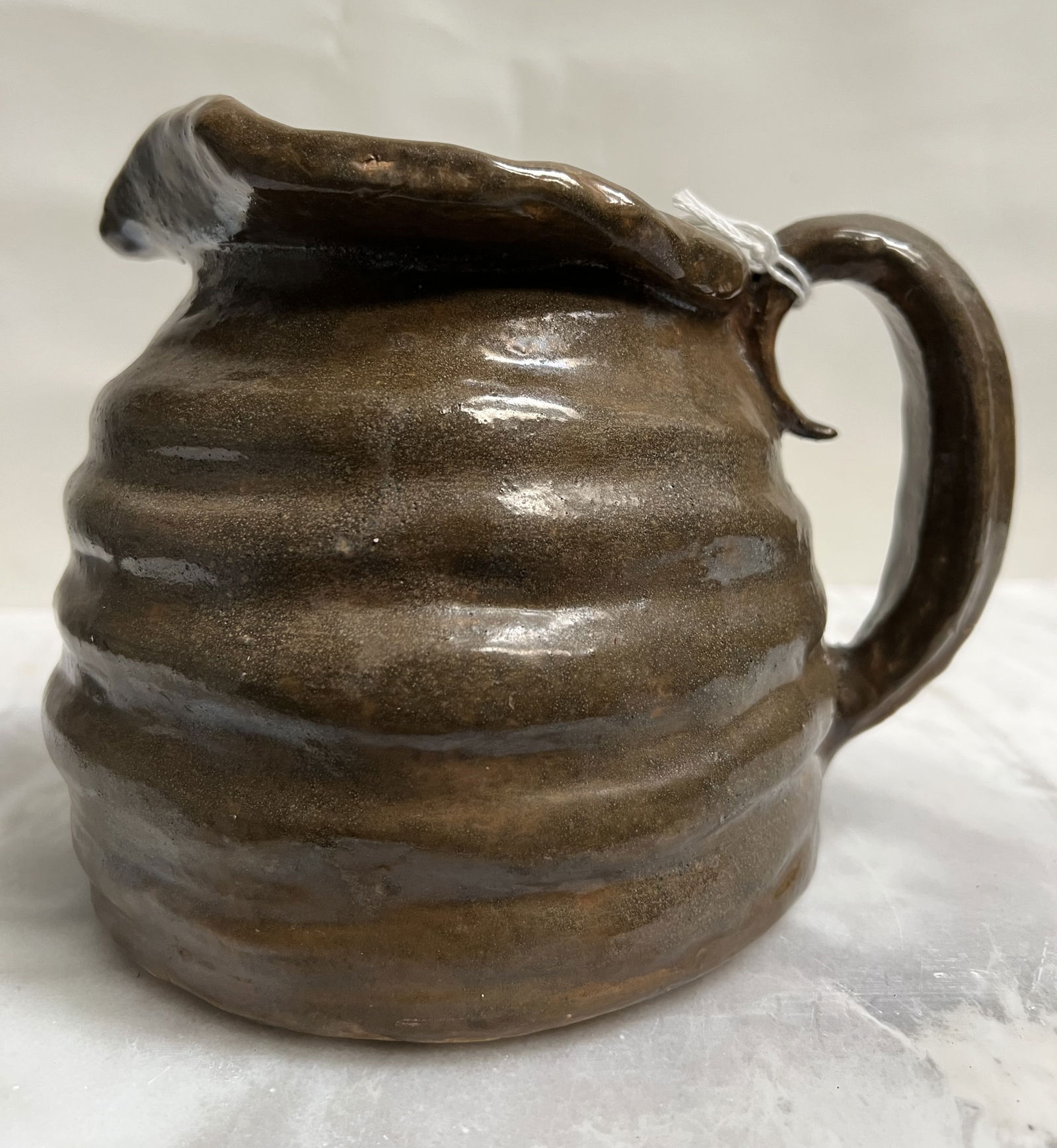 vintage Italian Majolica Pitcher - Hand-Painted Jug (1 of 4)