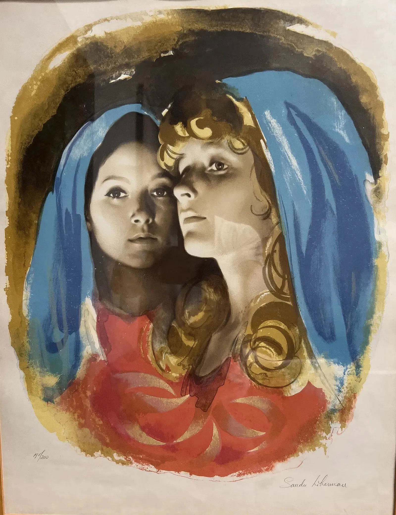 Vintage Sandu Liberman Limited Edition Hand Signed Lithograph Excellent (1 of 4)