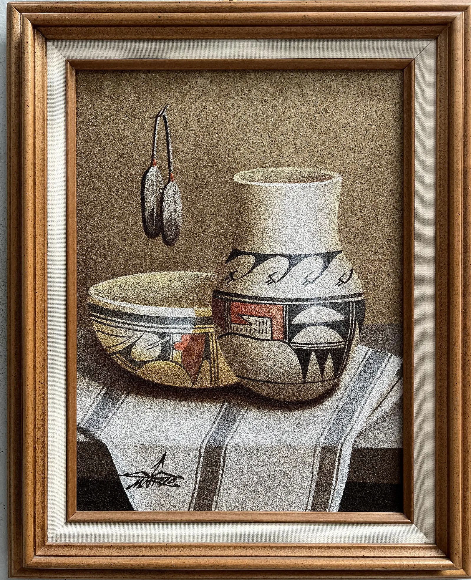 Myung Mario Jung Original Indian Potters Oil on Canvas (1 of 3)