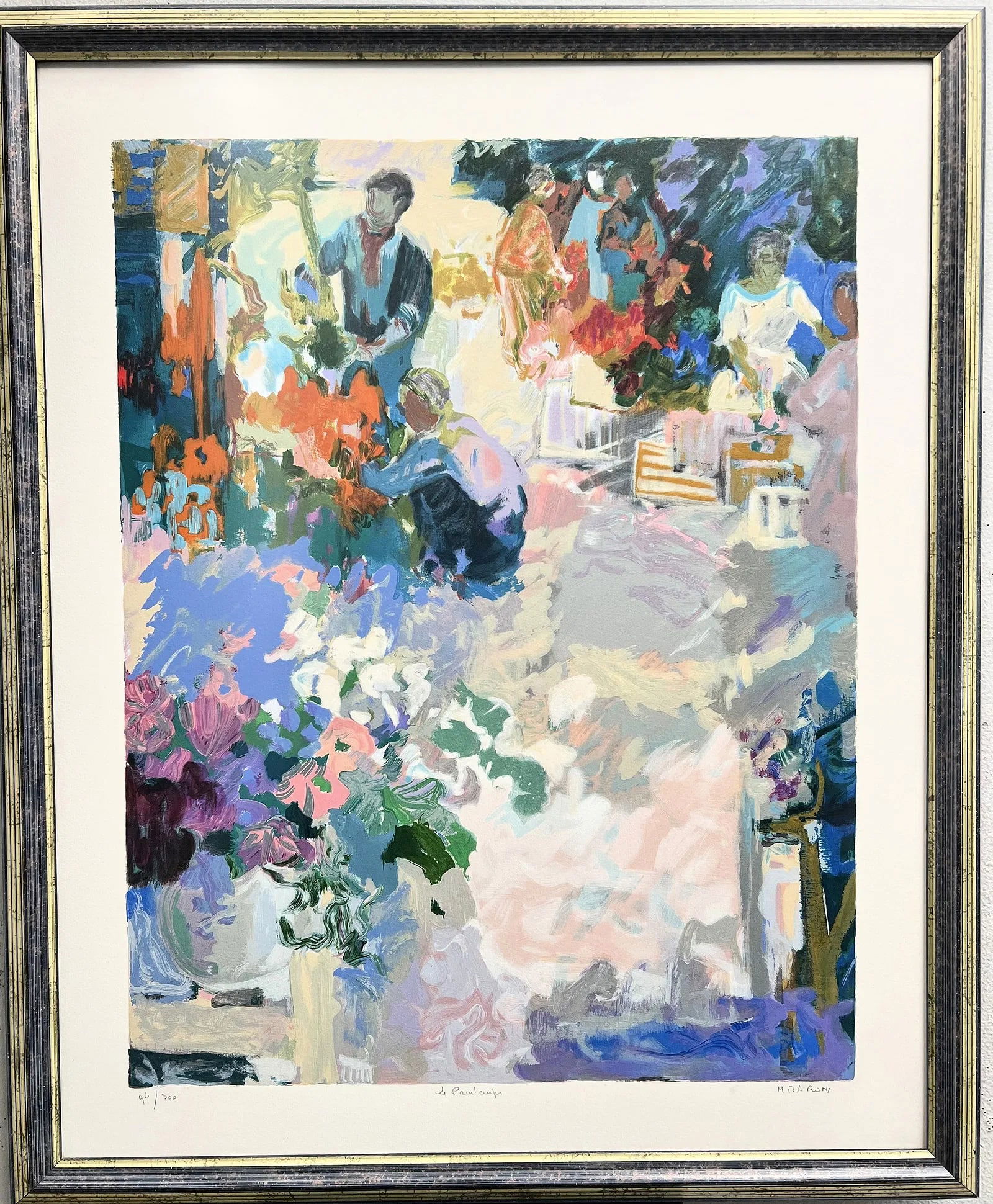 Monique Baroni (1930-2016) "de Paal Cap" Hand Signed Lithograph Numbered 94/300 (1 of 4)