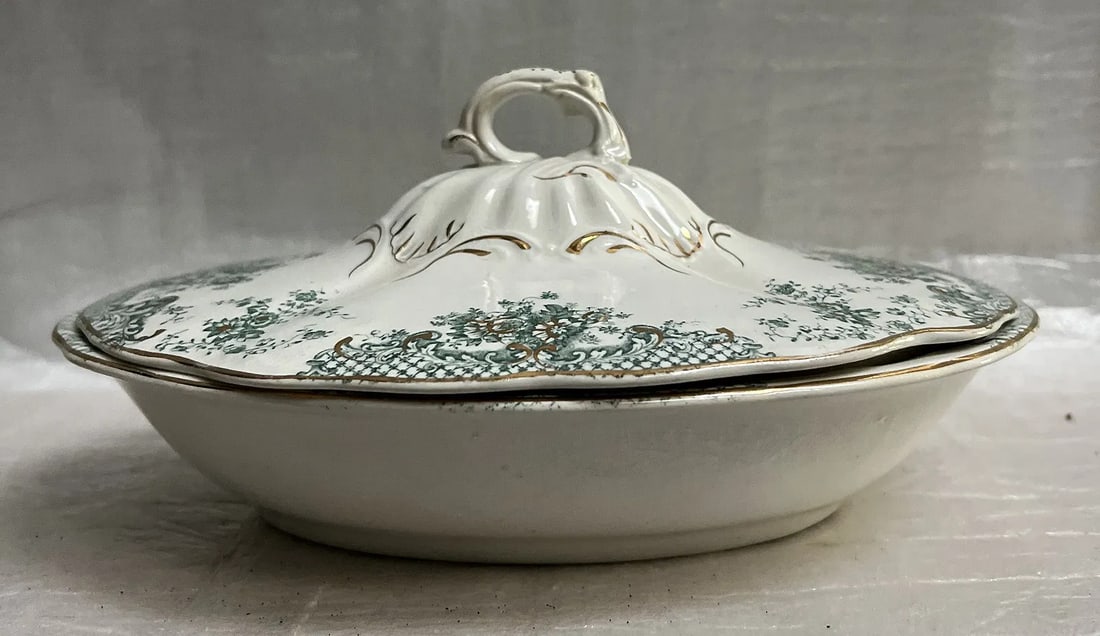 Vintage J & E Mayer Covered Serving Dish " Columbia" Circa Mid - Late 19C (1 of 4)