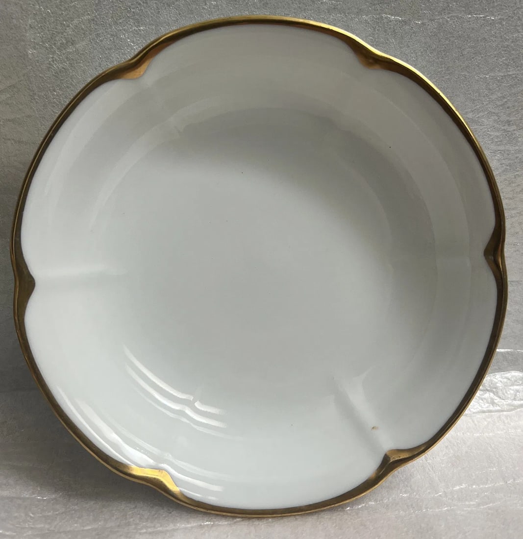 Set of 6 ( six) 5" Bowls O & E Royal Austria with 24K Gold Trim (1 of 3)