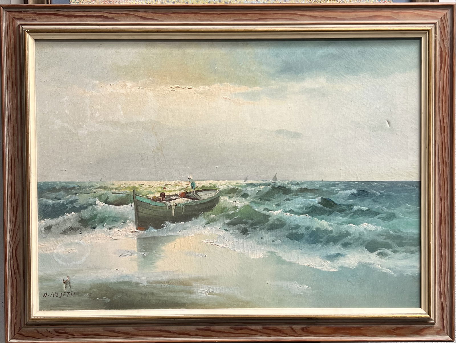 The Fisherman’s Return Oil on Canvas Post-Impressionist / Romantic Realism (1 of 3)