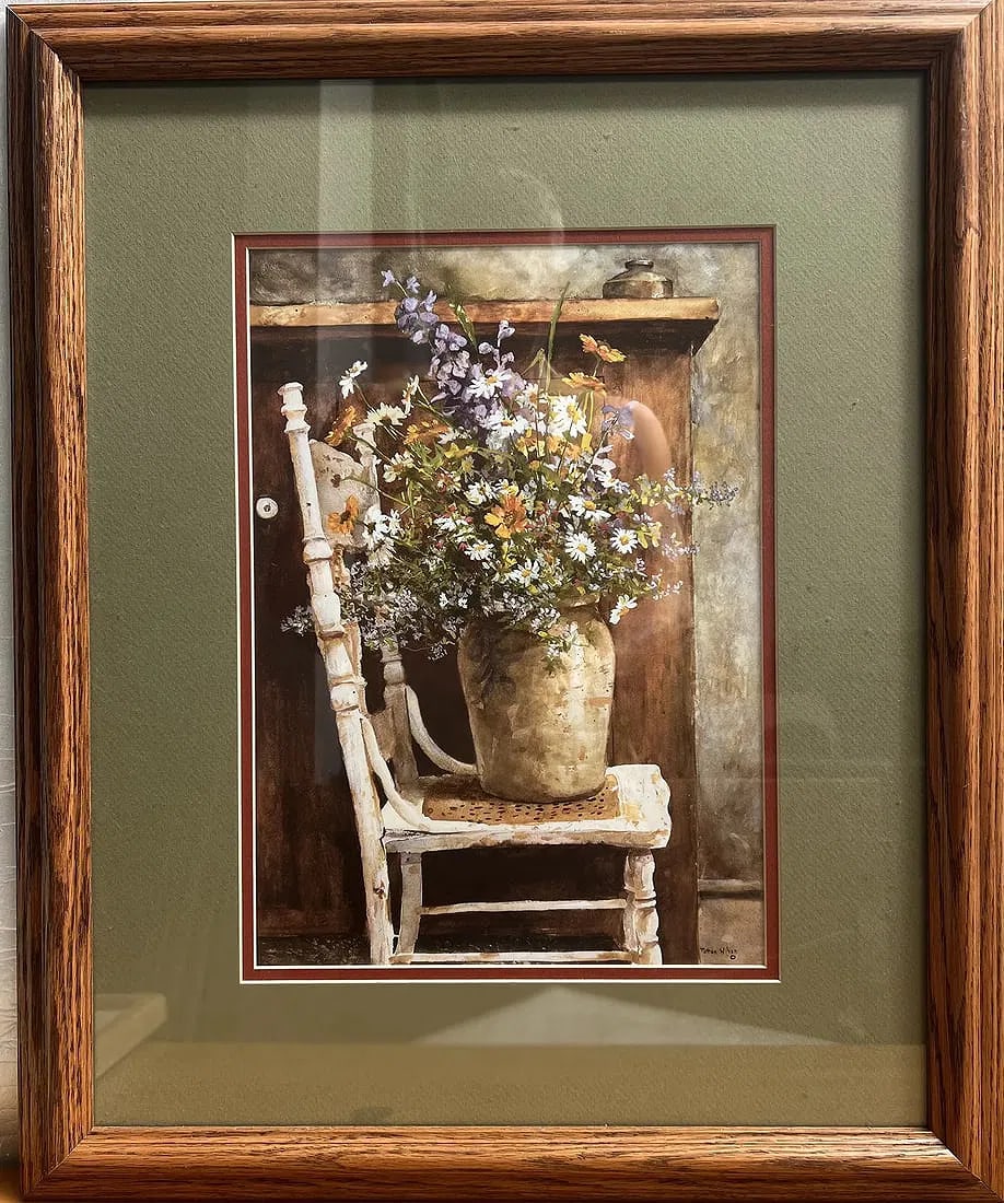 Patton Wilson "Morning Arrangement" Plate Signed Lithograph: Embrace the serene artistry of Marian Anderson with "The Soft Caller," a limited edition lithograph that captures the essence of contemporary art. This medium-sized, landscape-oriented piece, meticulo