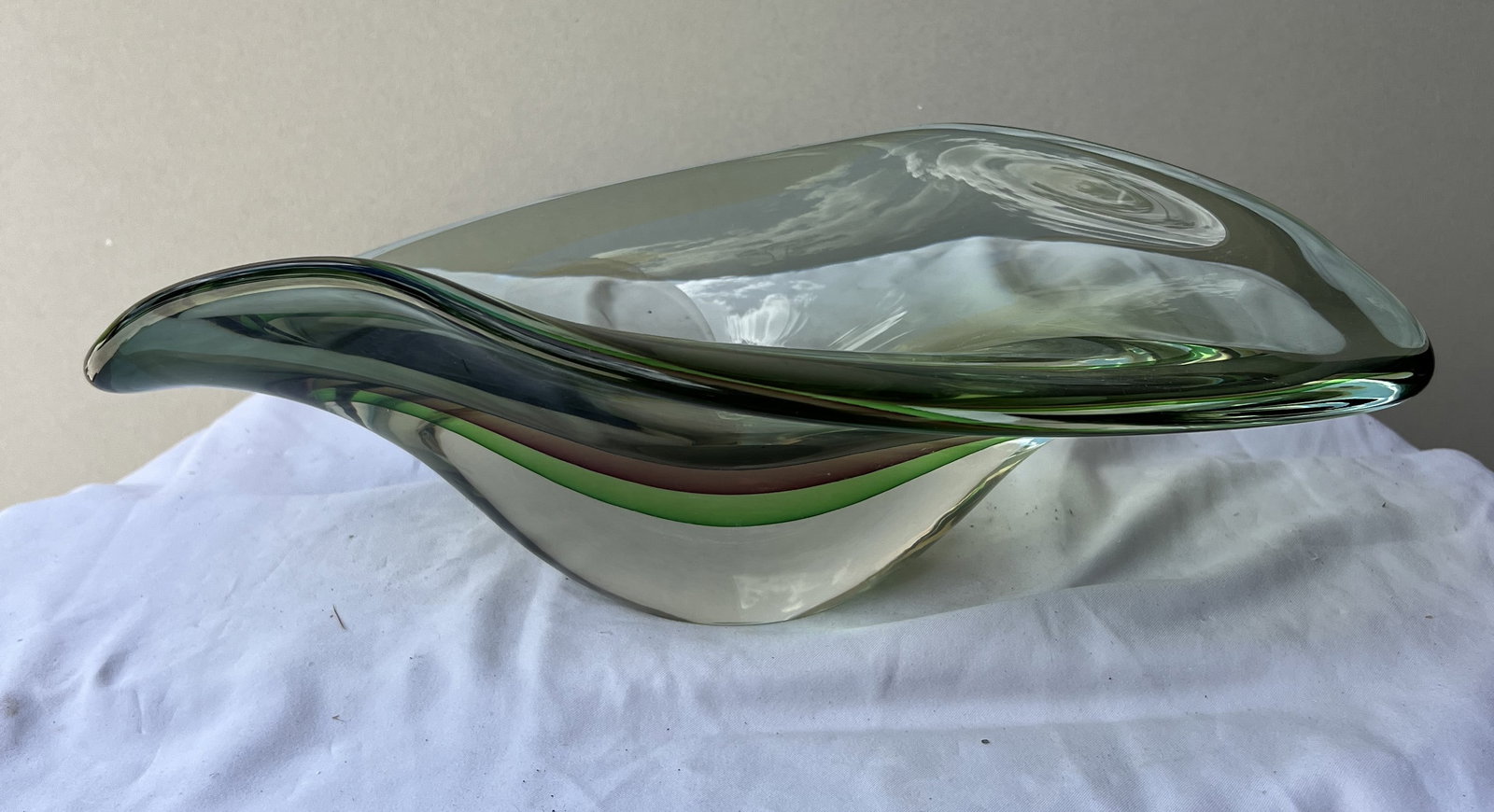 Signed Ermanno Nason Murano Art Glass Centerpiece Bowl (1 of 3)