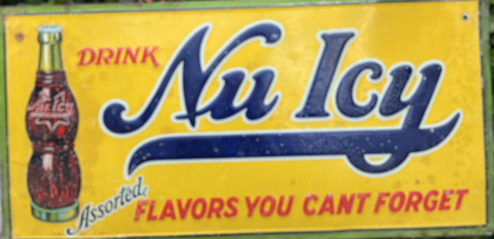 Vintage Nu Icy Soda Advertising Sign (1 of 1)