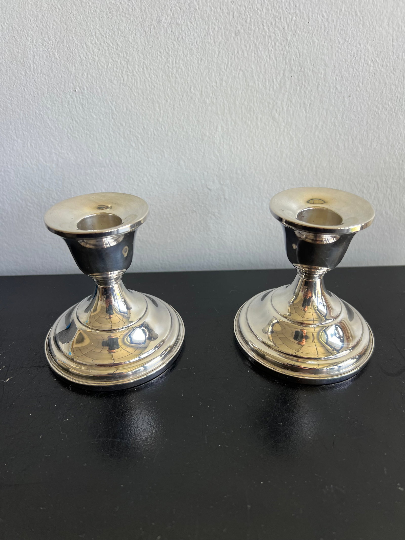 Vintage Fisher Weighted Sterling Silver Candleholders (Pair, #830) (1 of 2)