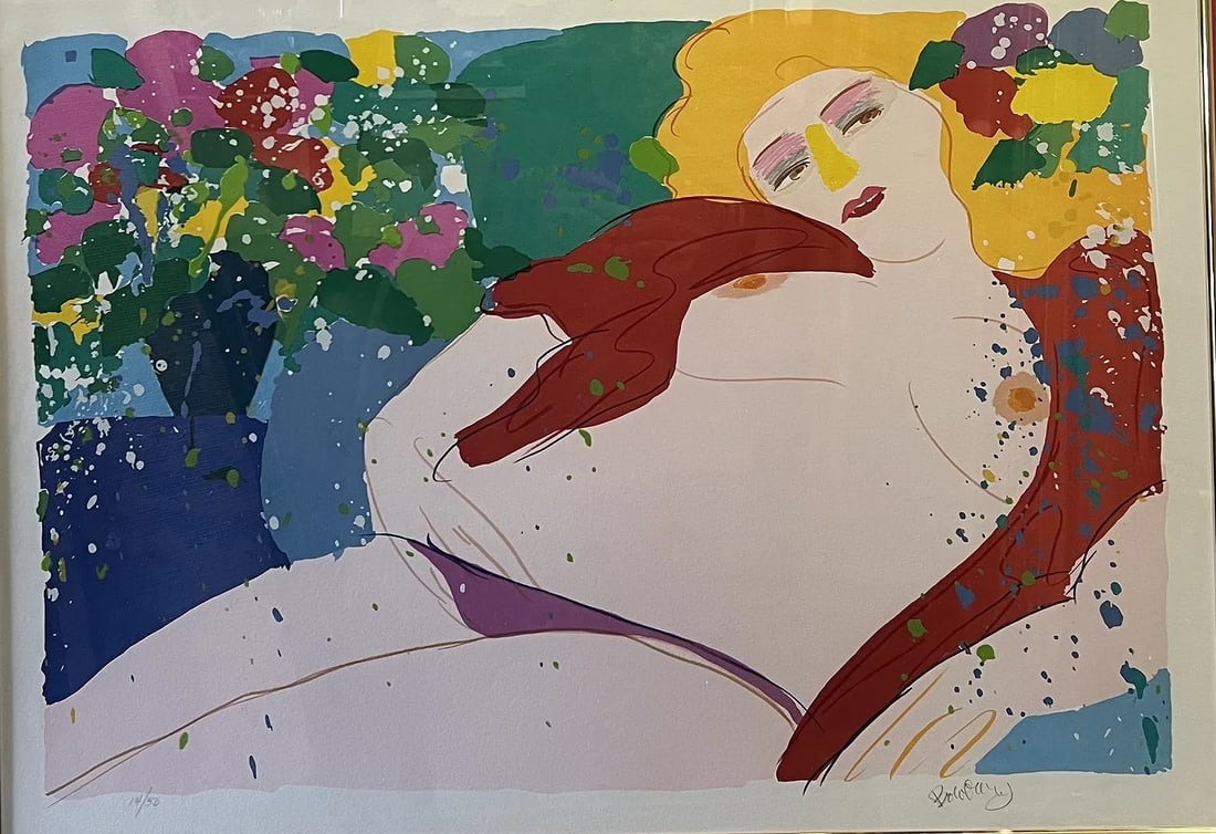 French-American Neo-Expressionist/Pop artist Graciela Rodo Boulanger: Artist & Title Identification Artist: This piece is by the French-American Neo-Expressionist/Pop artist Graciela Rodo Boulanger (evident from her distinctive stylized, rounded figure work and the sign