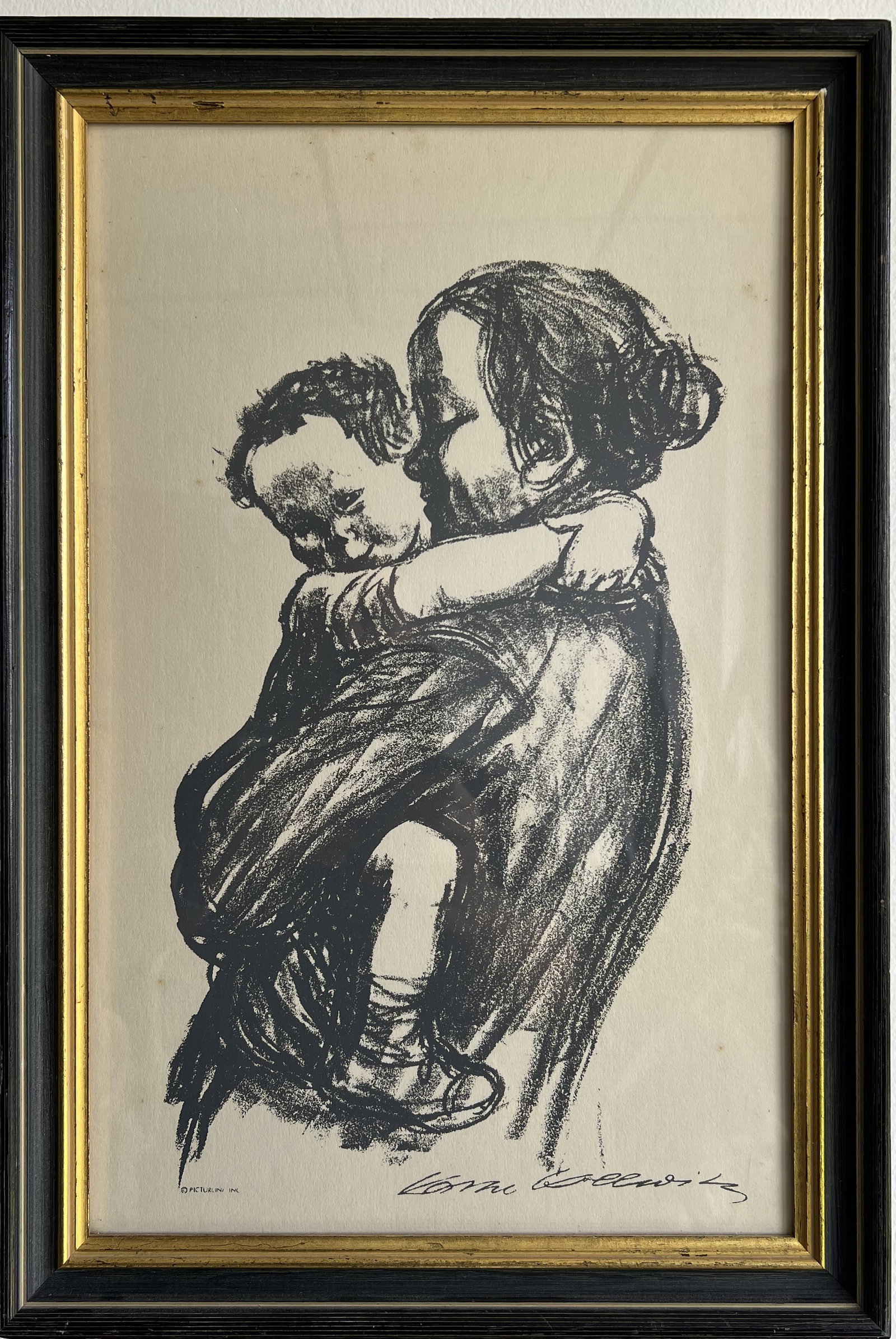 Käthe Kollwitz Lithograph Print – Mother and Child (Mutter mit Kind) – 13" x 19" (1 of 2)