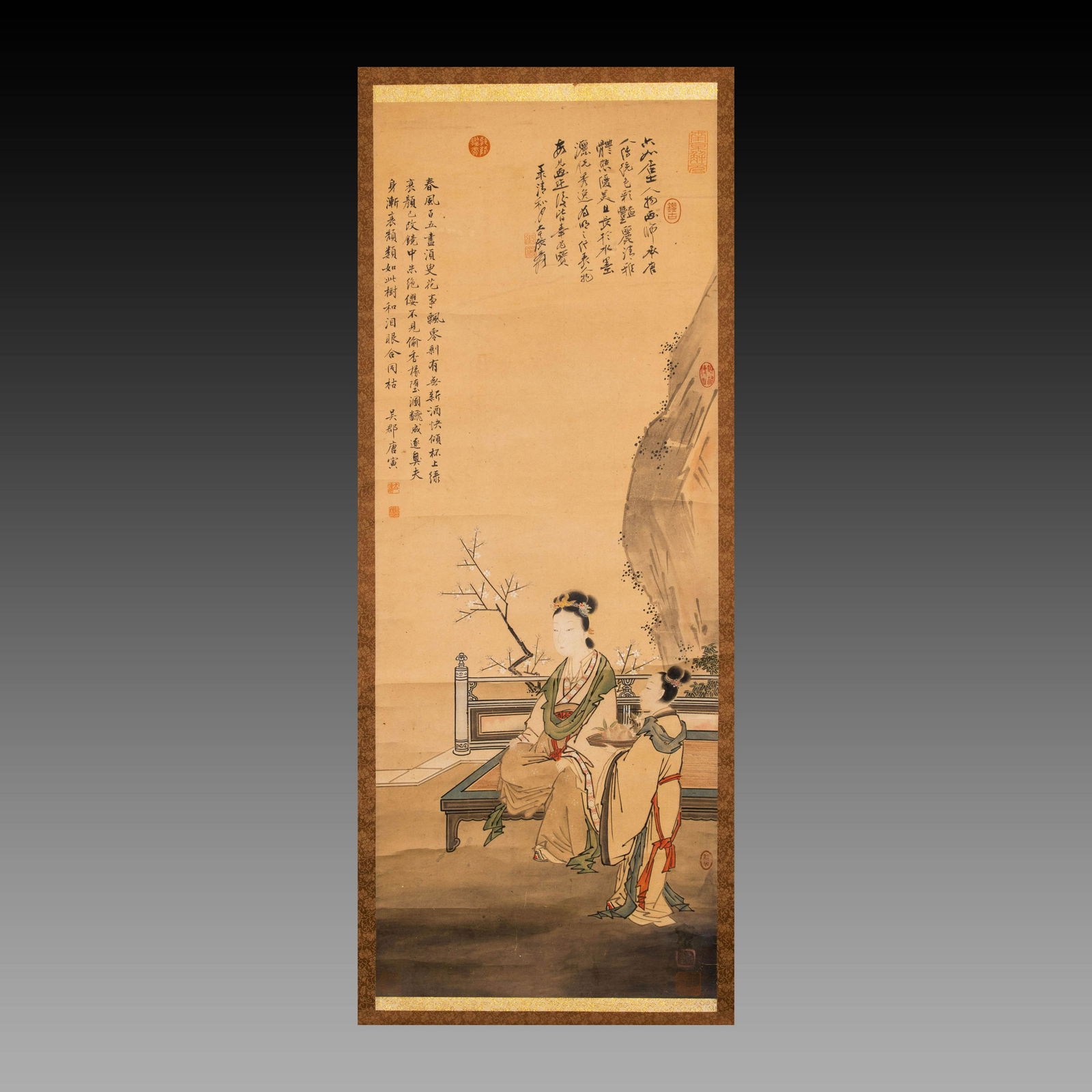 Portrait of Ladies by Tang Yin of Ming Dynasty (1 of 7)