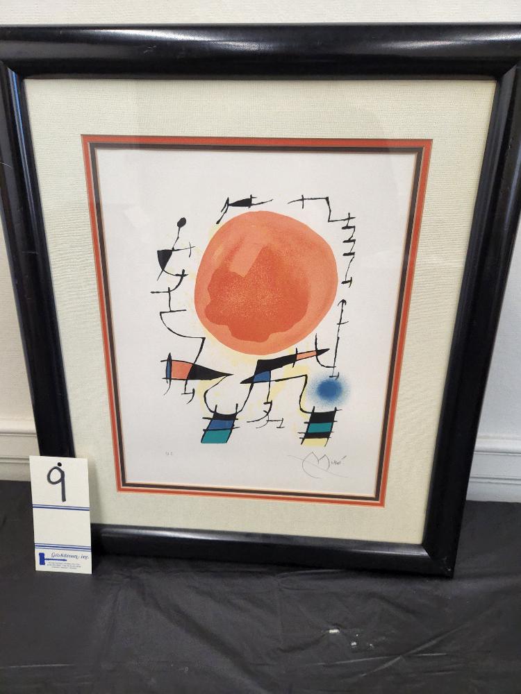 Joan Miro Sun Lithograph in Colors (1 of 10)
