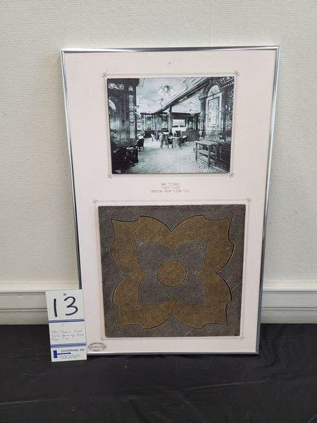 RMS Titanic First Class Smoking Room Floor Tile Maritime Artifact (1 of 11)