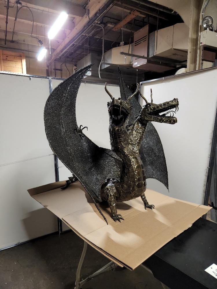 Monumental Metal Dragon Sculpture (1 of 16)